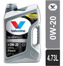 ACEITE VALVOLINE ADVANCED  0W20 SP, SN PLUS , SN - (4.73 L) SINTETICO - ( ARGO - CRONOS 1.3 - CHEVROLET  ONIX/ TRAKER 1.2- BRONCO 1.5 2022/ ) CAJA X 3 UNIDADES