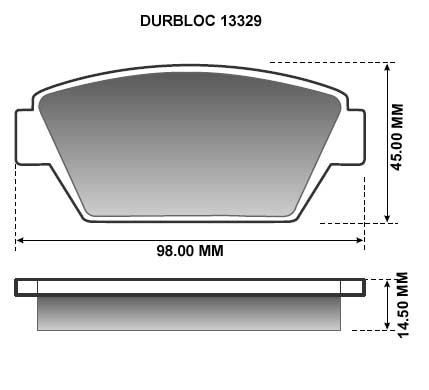 PASTILLA DE FRENO TRAS MITSUBISHI ECLIPSE I 91/95 (2.0I-16V)