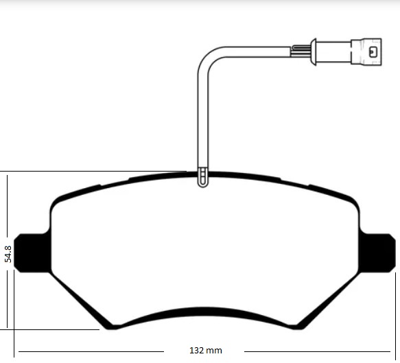 PASTILLA DE FRENO DEL CHERY TIGGO 08/22 /FULWIN 12/22 /LIFAN X-60 13/... CON SENSOR