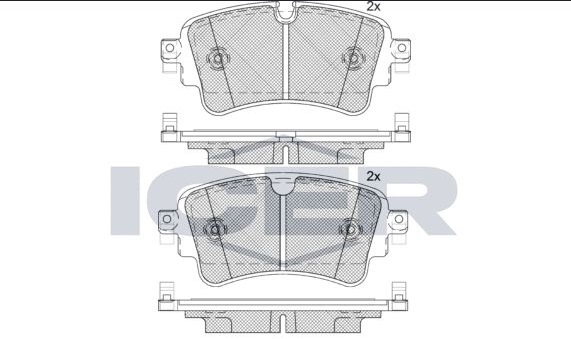 PASTILLA DE FRENO TRAS AUDI A4/TOURAGE/AUDI A5/Q5/A7