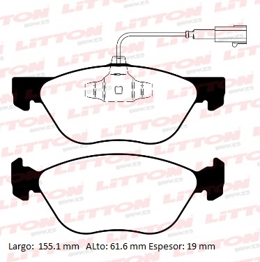 PASTILLA DE FRENO DEL FIAT BRAVO ABSOLUTE DUALOGIC 10/...