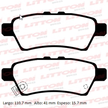 PASTILLA DE FRENO TRAS CHEVROLET TRACKER 2020/... - NISSAN X-TERRA