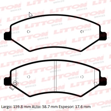 PASTILLA DE FRENO DEL. - CHERY TIGGO 5 - 2.0 4X2 2016/...
