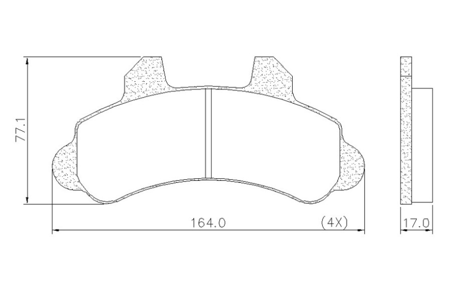 PASTILLA DE FRENO FORD F-100 96/... /CHEVROLET C-20 96/...