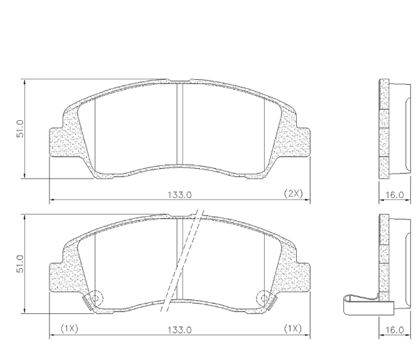 PASTILLA DE FRENO DEL HYUNDAI I-10 2011/... GRAND I-10 13/...
