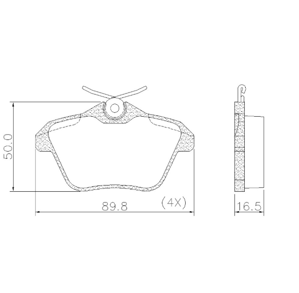 PASTILLA DE FRENO TRAS ALFA ROMEO 156/TWIN SPARK/ 164 98/....