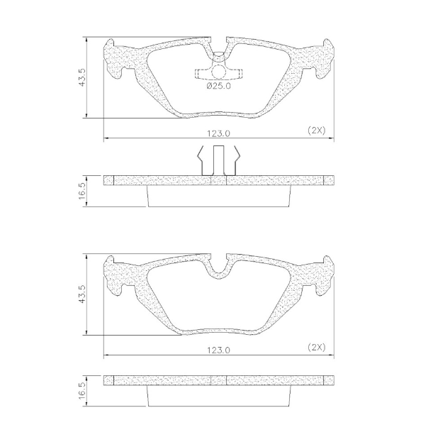 PASTILLA DE FRENO TRAS BMW SERIE 3
