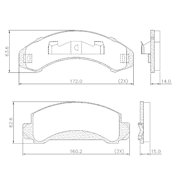 PASTILLA DE FRENO DEL FORD EXPLORER 94/96 /RANGER 93/96