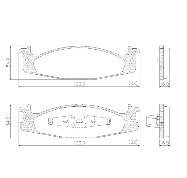 PASTILLA DE FRENO DEL FORD RANGER BRONCO