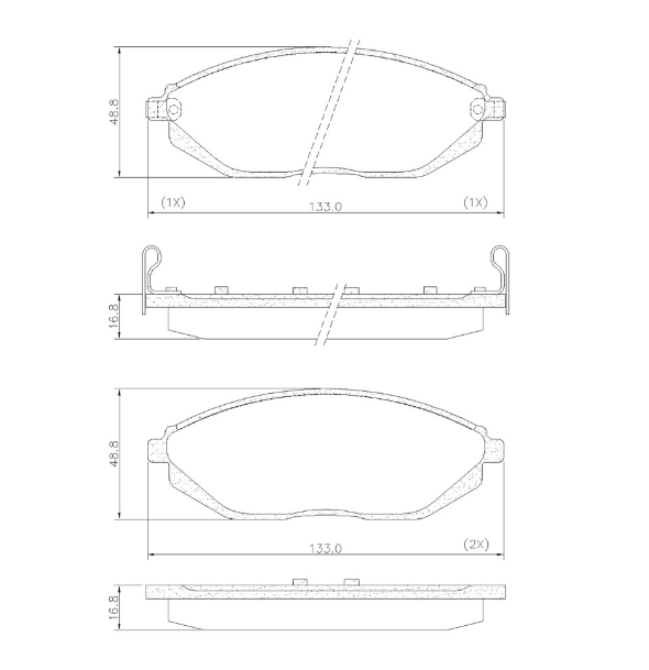 PASTILLA DE FRENO DEL CHEVROLET SPARK 10/...(ULTRAPAD)