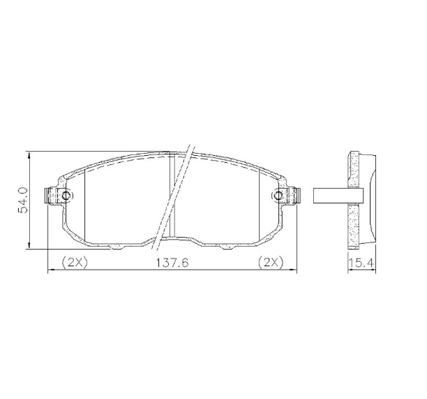PASTILLA DE FRENO DEL NISSAN SENTRA 07/... /TIIDA II 11/...