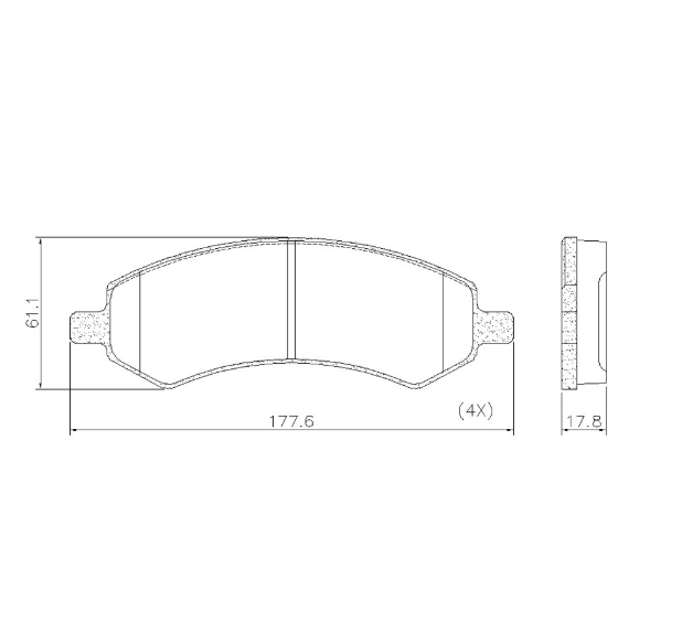 PASTILLA DE FRENO DEL DODGE RAM 1500 13/...