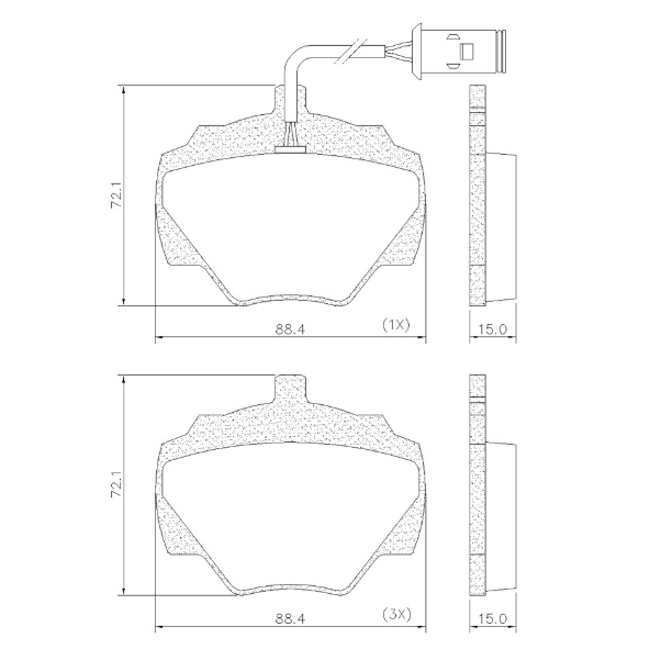 PASTILLA DE FRENO TRAS LAND ROVER DEFENDER/DISCOVERY
