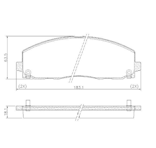 PASTILLA DE FRENO DEL DODGE JOURNEY 15/...