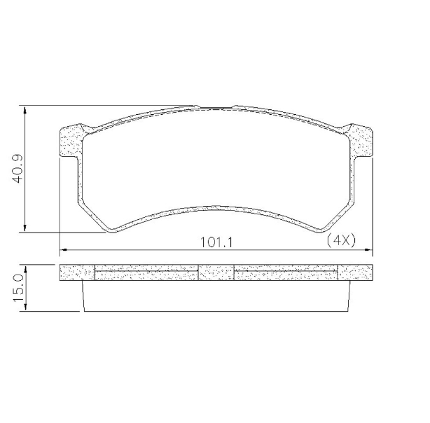 PASTILLA DE FRENO DEL RENAULT KWID 17/... (1.0)