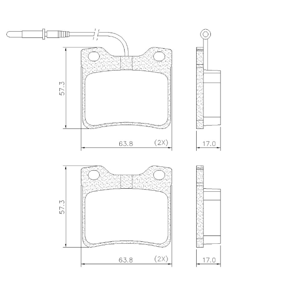 PASTILLA DE FRENO MERCEDEZ BENZ/PEUGEOT
