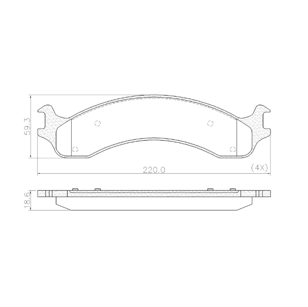PASTILLA DE FRENO DODGE RAM 2500 /RAM 3500