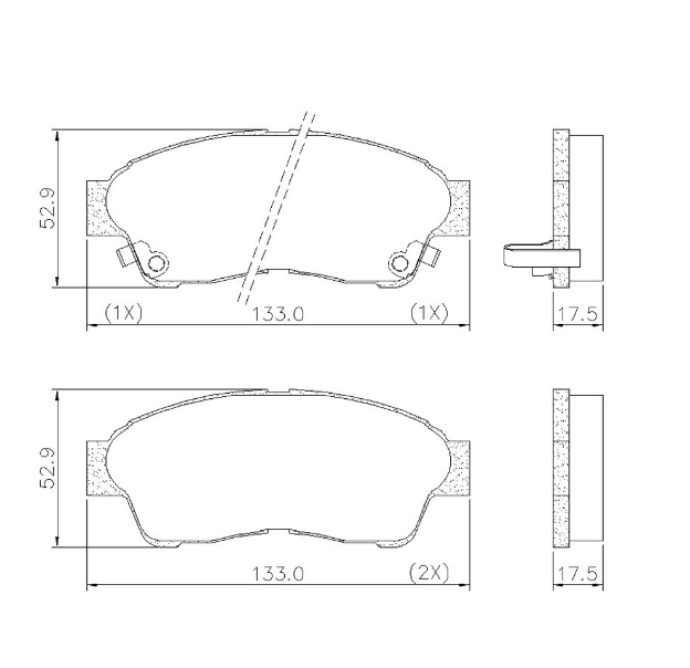 PASTILLA DE FRENO TOYOTA CORONA/CAMRY