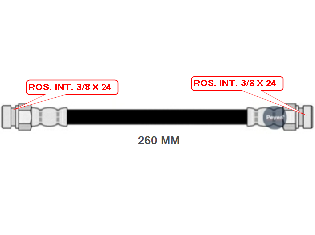 FLEXIBLE DE FRENO TRASERO  RENAULT 4S - R-6