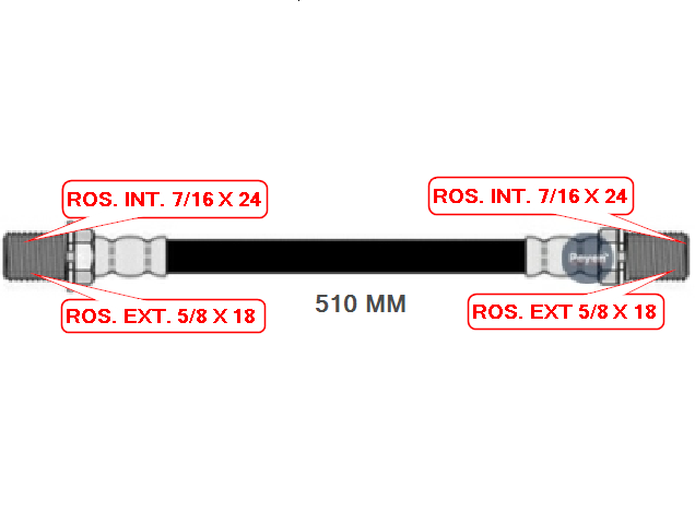FLEXIBLE DEL-TRAS.DODGE 600
