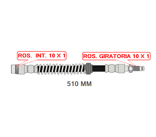 FLEXIBLE DE FRANO DEL. PEUGEOT 605 - 806 - EXPERT (PEYEN 8164)