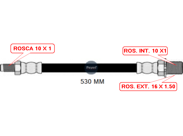 FLEXIBLE DE FRENO DELANTERO  IVECO DAILY (PEYEN 2025)