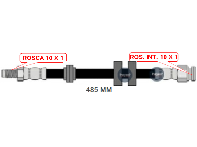 FLEXIBLE DE FRENO DELANTERO FIAT  SIENA/PALIO (PEYEN 2008/46)