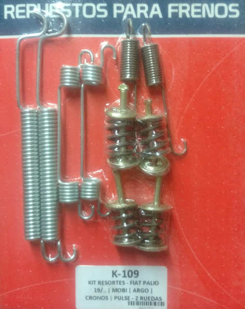 KIT DE RESORTES - FIAT PALIO ATTRACTIVE 19/... | MOBI | ARGO | CRONOS | PULSE - 2 RUEDAS
