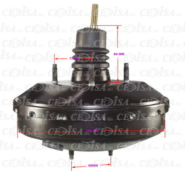 SERVO DE  FRENO  CHEVROLET CELTA (01/06) 200MM