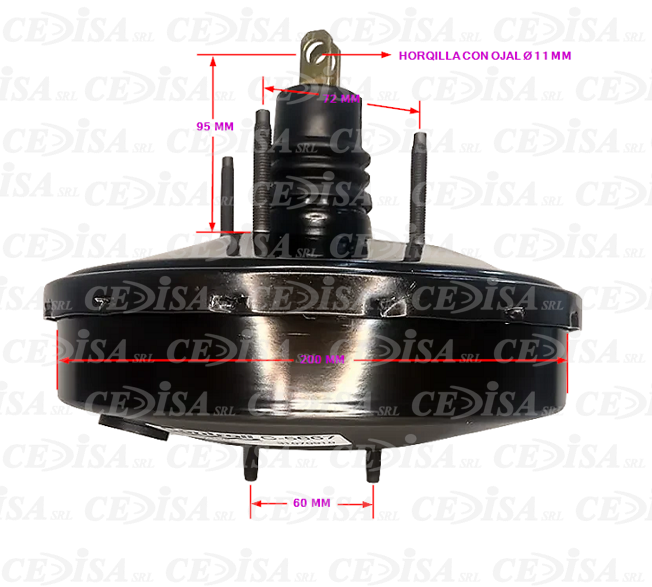 SERVO DE FRENO- FORD FIESTA 1.6/ ECOSPORT 03/.... S/ABS 230MM