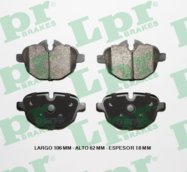 PASTILLA DE FRENO TRASERAS BMW SERIE VI/X3/Z4 09/...