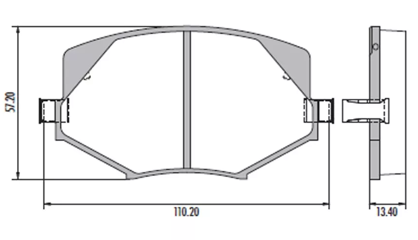 PASTILLA DE FRENO DEL MAZDA MX-3/ MX-5 92/95/ MIATA 94/... / SUZUKI
