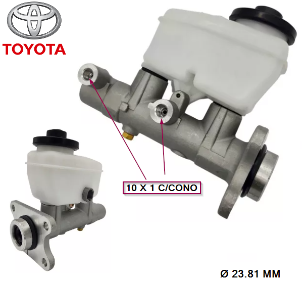 BOMBA DE FRENO  TOYOTA - (4X4) - 95... 15/16 C/DEPOSITO