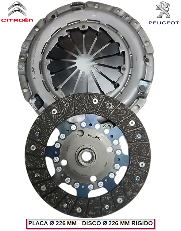 CONJUNTO DE EMBRAGUE P+D CITROEN BERLINGO 1.6 HDI -->09 - DS3 1.6 THP 12/... PEUGEOT PARTNER HDI -->09 - 308/3008/4008 1.6 THI 12/...
