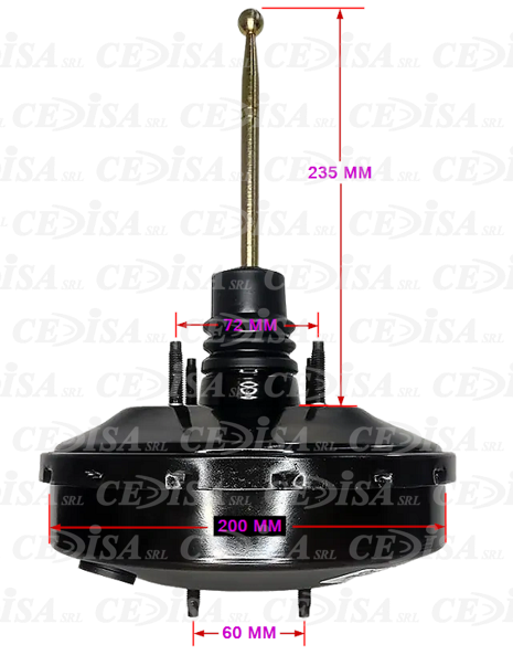 SERVO DE FRENO VW GOL - SAVEIRO (G2-G3-G4) 200MM 02/...