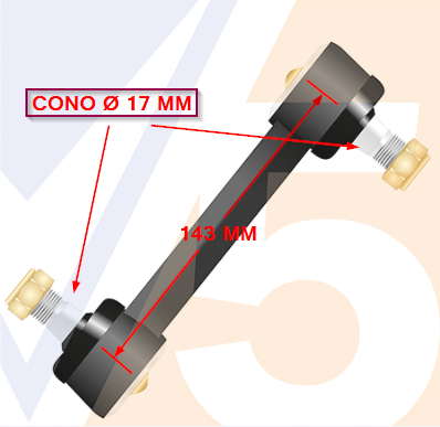 BRAZO AUXILIAR RECTO - CHEVROLET D-20 - C20 92/... - SILVERADO 85/91