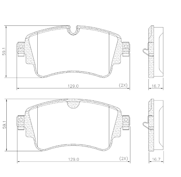 PASTILLA DE FRENO AUDI A3 - A4 - A5 - A7 - A8 - Q5 - Q7 01/16... - VW TOUAREG 17/...