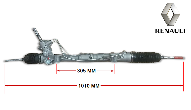 CAJA DE DIRECCION HIDRAULICA RENAULT LOGAN II - SANDERO II CONEXION PASANTE
