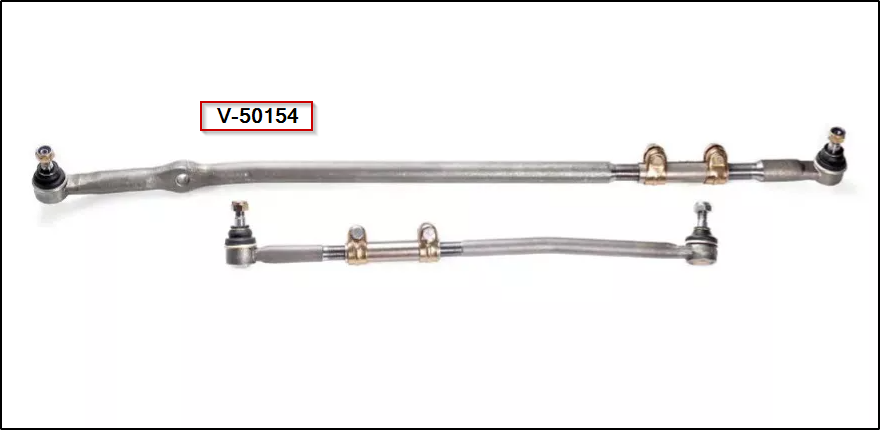 BARRA DE DIRECCIÓN EXTREMO LARGA FORD F100 DUTY 98/... M14x1,5 - 1"-16 LHT - Ø15,6 - Ø30 - L=856