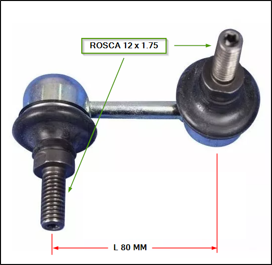 BIELETA BARRA  ESTABILIZADORA TRASERA DER./IZQ. DODGE JUORNEY 09/...