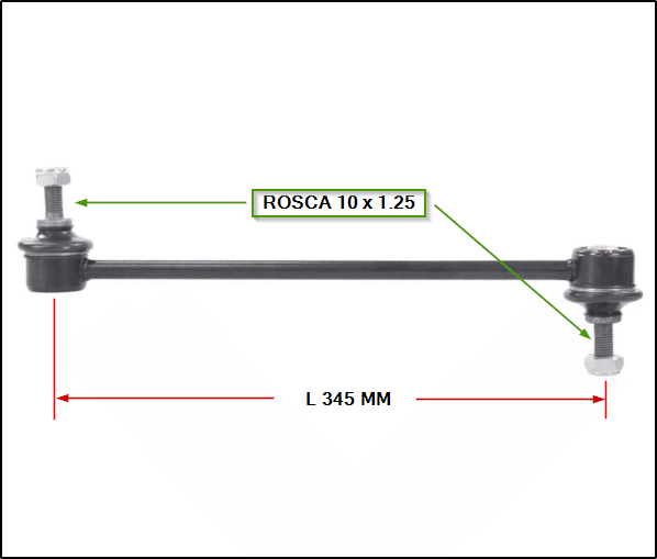 BIELETA BARRA ESTABILIZADORA DELANTERA HONDA CIVIC 16/...