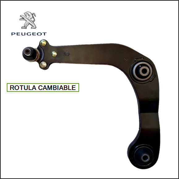 PARRILLA DE SUSPENSION IZQ PEUGEOT 206/207 (C/ROTULA CAMBIABLE)