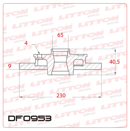 DISCO DE FRENO VW TRASERO SAVEIRO 14/...