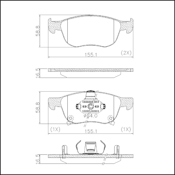 PASTILLAS DE FRENO DELANTERA HONDA HR-V 20/...