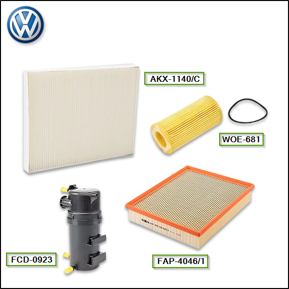 KIT DE FILTROS (WEGA) - VW AMAROK V6