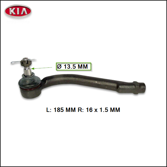 EXTREMO DE DIRECCION DERECHO KIA SPORTAGE/SORENTO 15/...