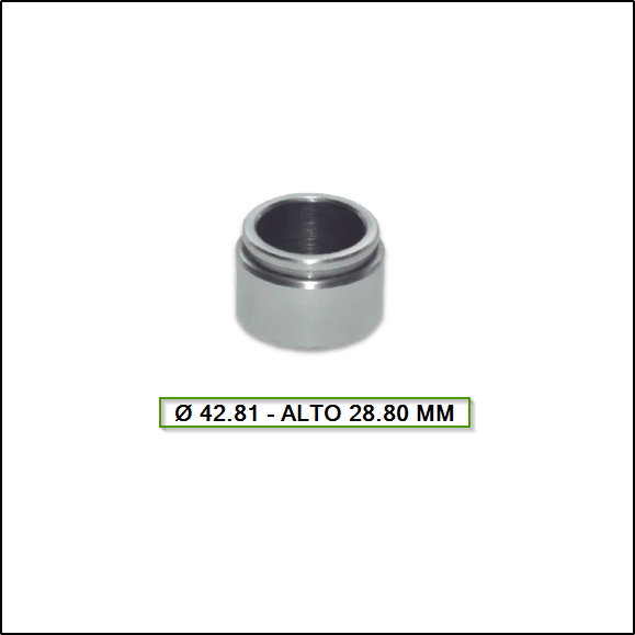PISTON DE CALIPER DELANTERO TOYOTA  HILUX 4X4 94/... - Ø 42.81 ALTO 28.80 MM