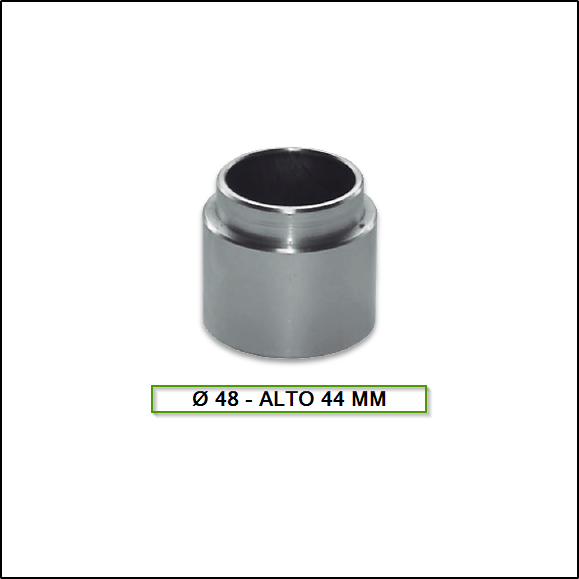 PISTON DE FRENO FIAT 128 /EUROPA /147 TR /DUNA/RAGATTA - RENAULT R4/R12 - Ø 48  ALTO 44 DIAM. TIPO BENDIX