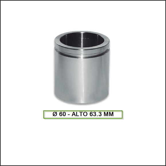 PISTON DE FRENO  MERCEDES BENZ - 709 / 710 / 814 / 912 / 1114 - VARGA Ø 60 ALTO 63.30 MM