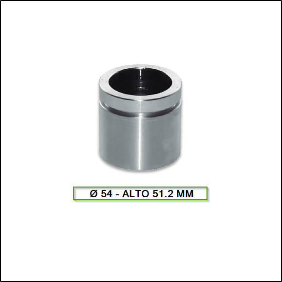 PISTON DE FRENO FIATPALIO/SIENA/TEMPRA - FORD SIERRA/ESCORT/ORION/FIESTA/ECOSPORT - VW POLO/POINTER Ø 54 X 51.20